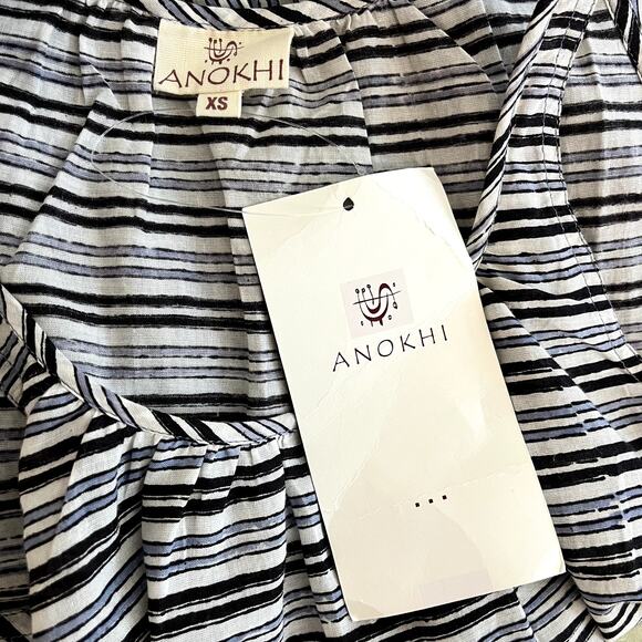 Anokhi NEW NWT Striped Sleeveless Blouse Tank Top Size XS - Picture 6 of 8